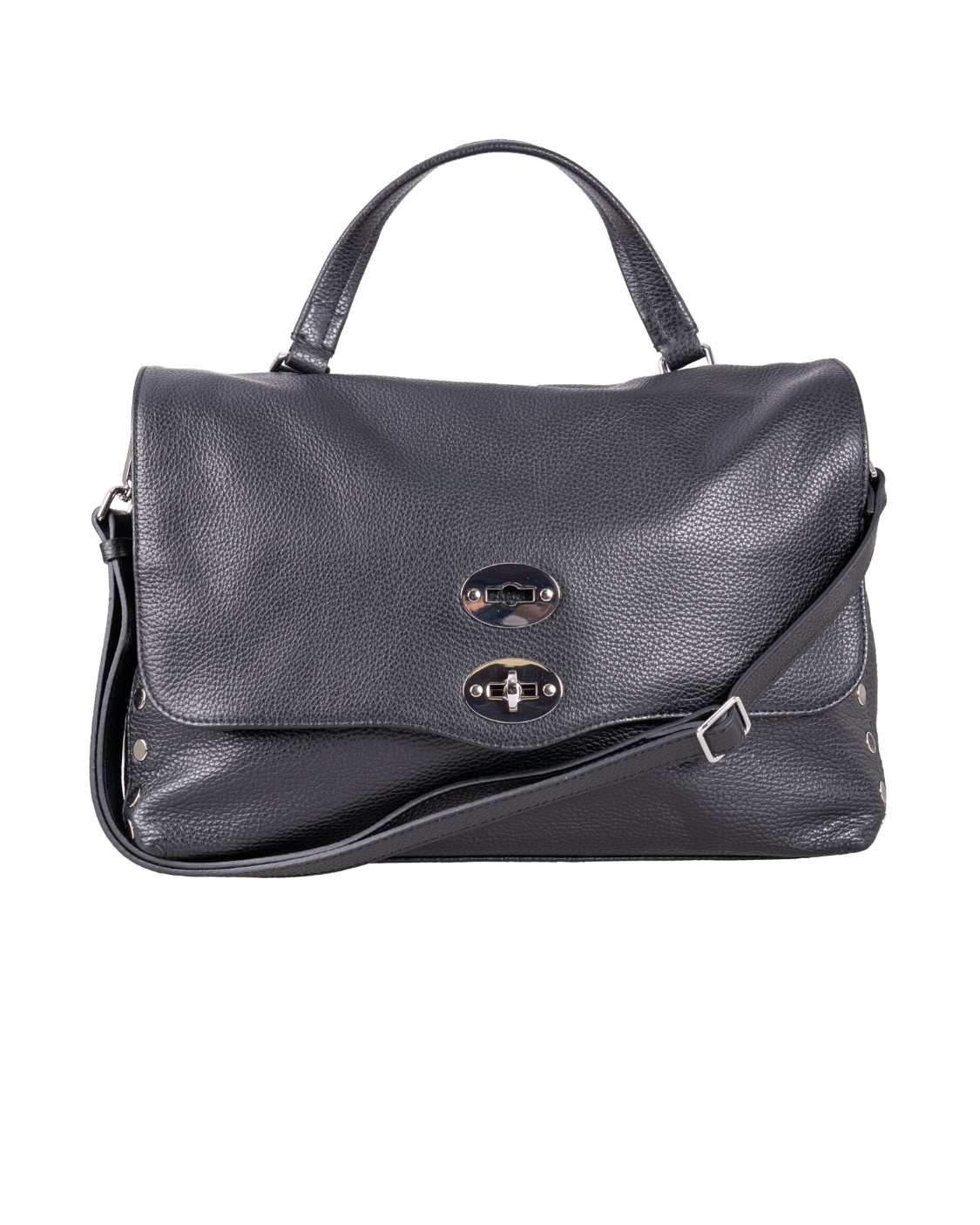 shop ZANELLATO  Borsa: Zanellato borsa "Postina" medium in pelle martellata.
Realizzata in pelle martellata.
Morbida ma estremamente resistente.
La silhouette è illuminata dalla doppia chiusura a girello e dalle borchie laterali.
Lo spazio interno foderato è dotato di una pratica tasca dove riporre comodamente i tuoi effetti personali. 
Tracolla in pelle regolabile.
Dimensioni: Larghezza 35 cm, Altezza 24 cm, Profondità 17 cm, Luce del manico 11 cm. 
Composizione: 100% pelle di vitello.
Made in Italy.. 068010 M 0040000-Z0001 number 3041546